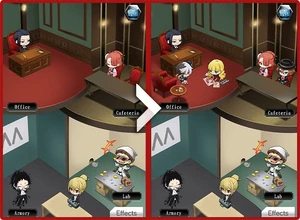 Level up areas for appearance updates