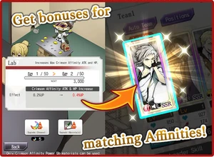 Get bonuses for matching Affinities