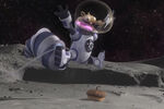 Scrat and his acorn on the Moon.