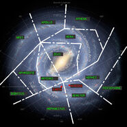 Map of the Galaxy at the start of the series