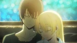 Himiko and Ryota snuggle
