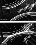 Sakamoto and 's IC chips countering each other