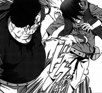 Yoshihisa kicks his son