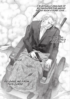 Schwaritz succumbs to the toxic gas not before thanking Himiko for releasing him from his curse of not be able to find true love