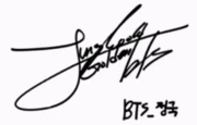Jungkook - Unterschrift