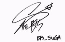 Suga - Unterschrift