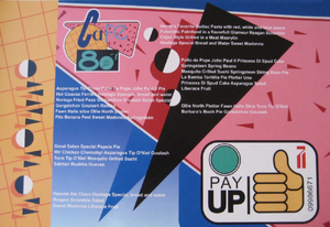 Cafe80s menu