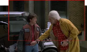 Problema de encuadre en una escena de la Parte II.