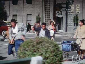 Biff and gang chase 1955