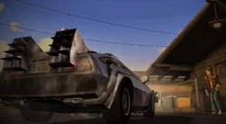 El DeLorean en 1986.
