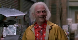 Doc after having removed the prosthetic makeup from his face.