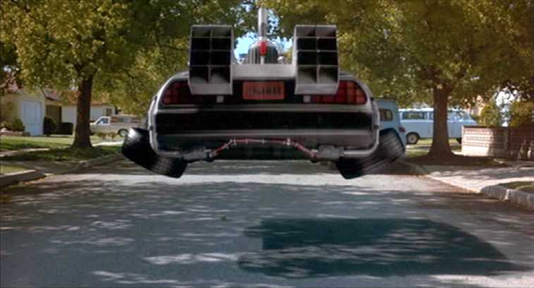 Back to the Future  The Very First DeLorean Time Travel Scene