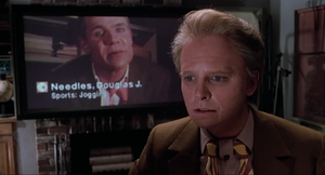 Needles llamando "gallina" a Marty, de 47 años, durante una videollamada en 2015.