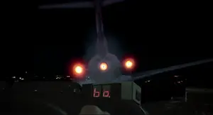 Un avión casi impacta contra el DeLorean en 1985.