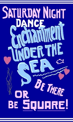 Cartel anunciando el baile.