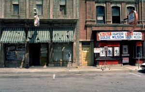 The former premises of Al's Tatoo and Art Studio (on the far left).