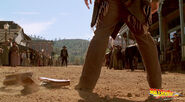 Marty drops the gun prior to the gunfight.