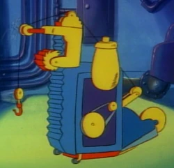 Doc Brown's collapsible forklift