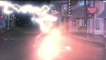 Lightning current reaching the car