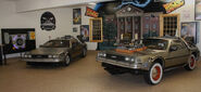 Two of the original Deloreans fully restored.