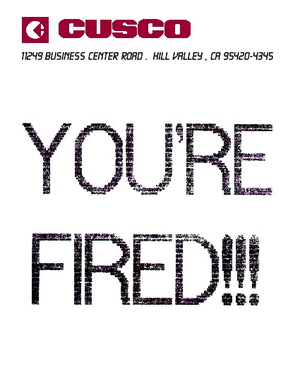 Yourefired