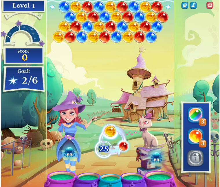 Bubble Witch Saga 2 Level 114 