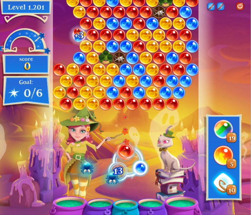 Bubble Witch Saga 2 Level 114 