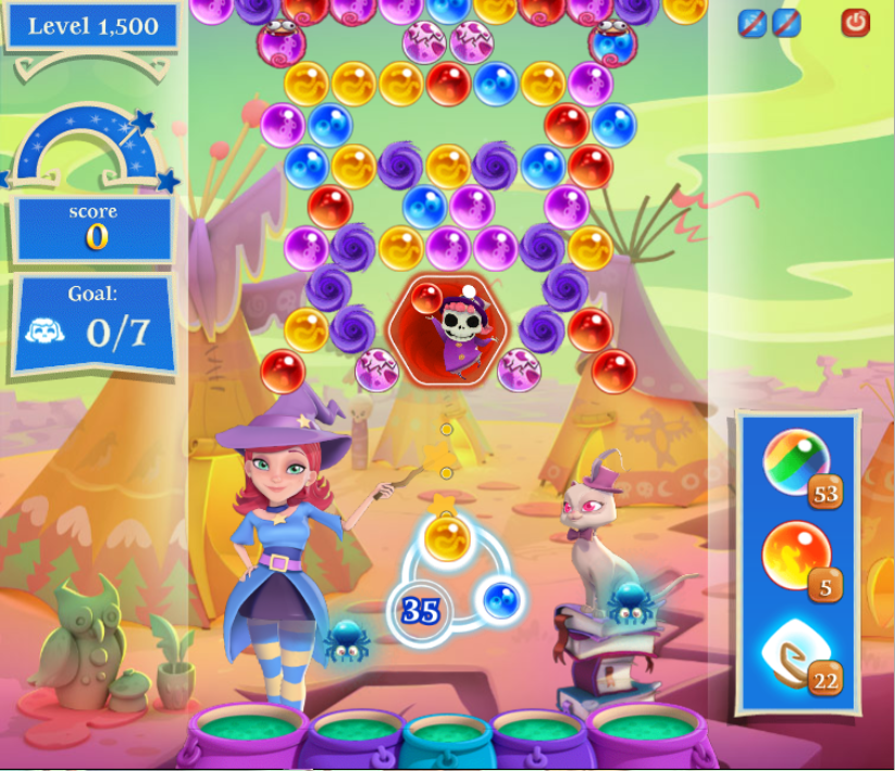 Bubble Witch Saga 2 Level 552 