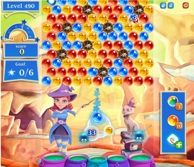 Bubble Witch Saga 2 Level 578 