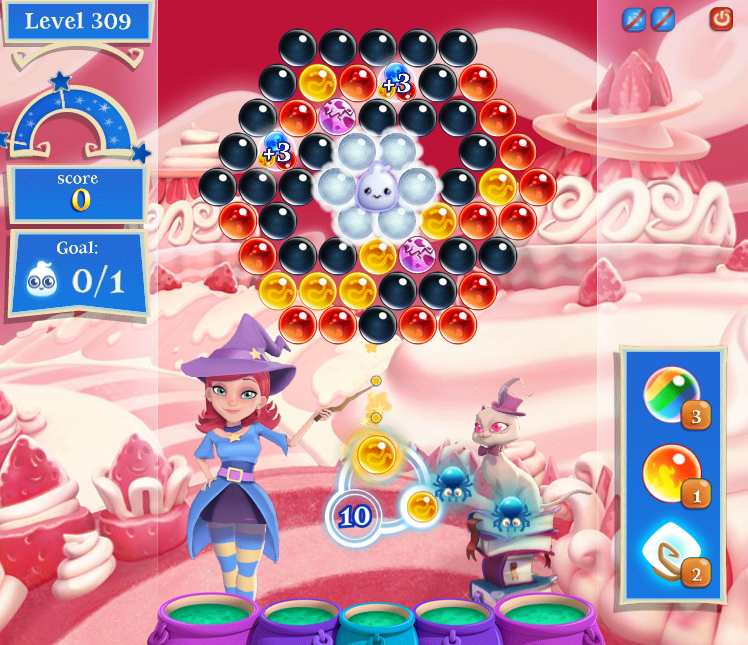 Bubble Witch 2 Saga Level 462 (Animals mode) - 3 Stars Walkthrough, No  Boosters 