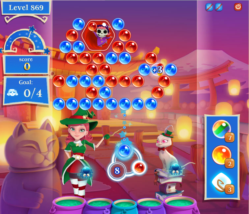 Bubble Witch Saga 2 Level 114 