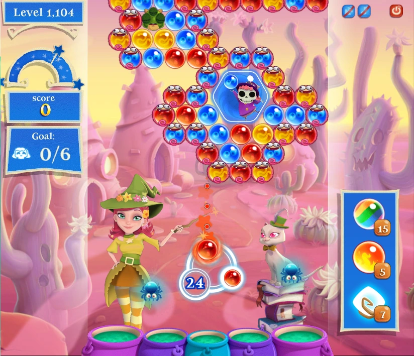 Level 1104 Bubble Witch Saga 2 Wiki Fandom