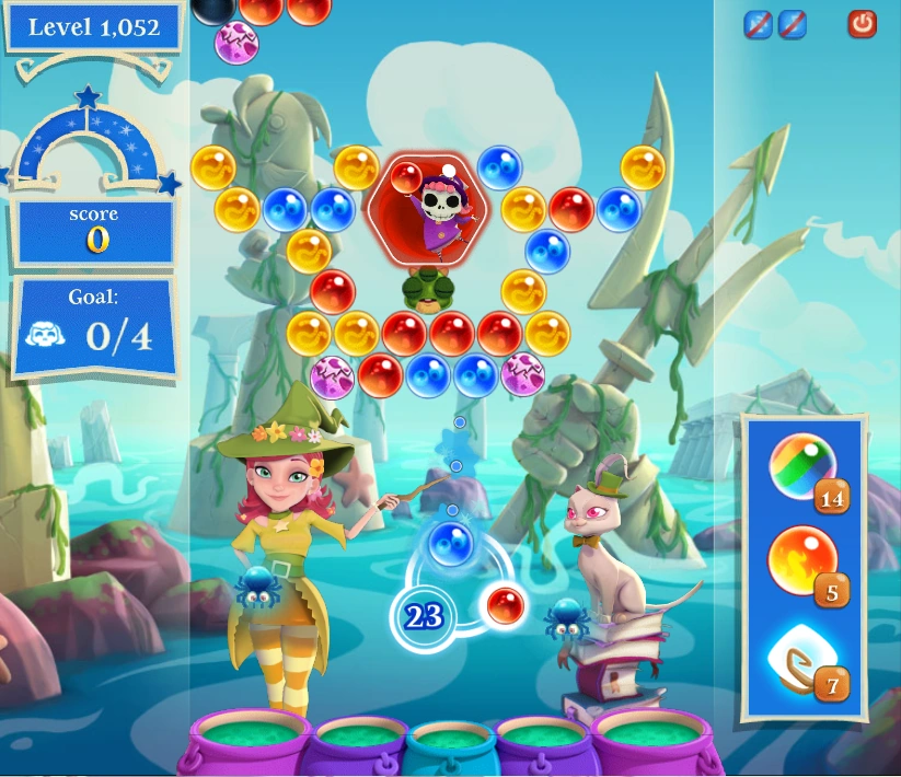 Level 1052 Bubble Witch Saga 2 Wiki Fandom