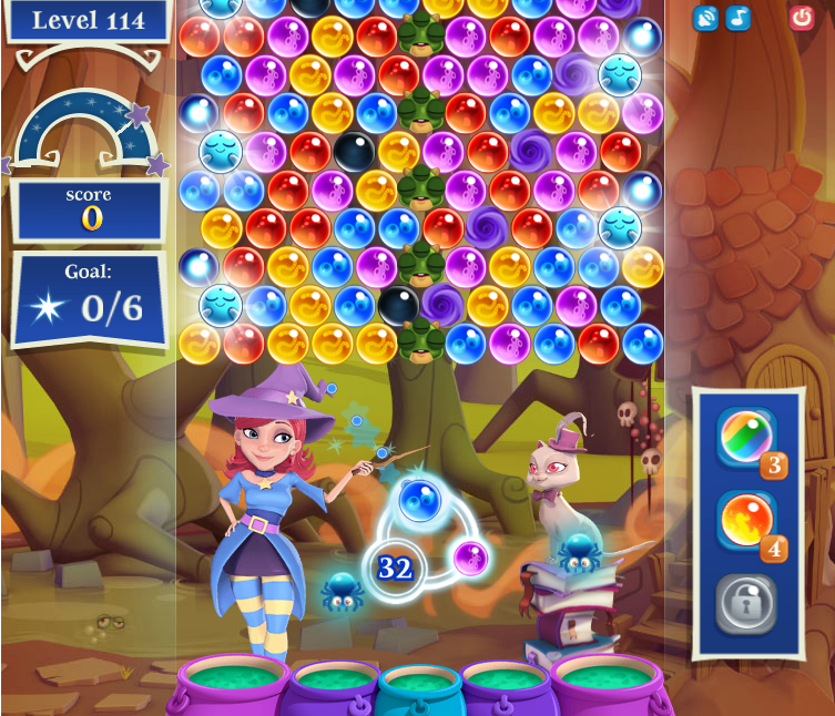 Bubble Witch Saga 2 level 1001 NO BOOSTERS 
