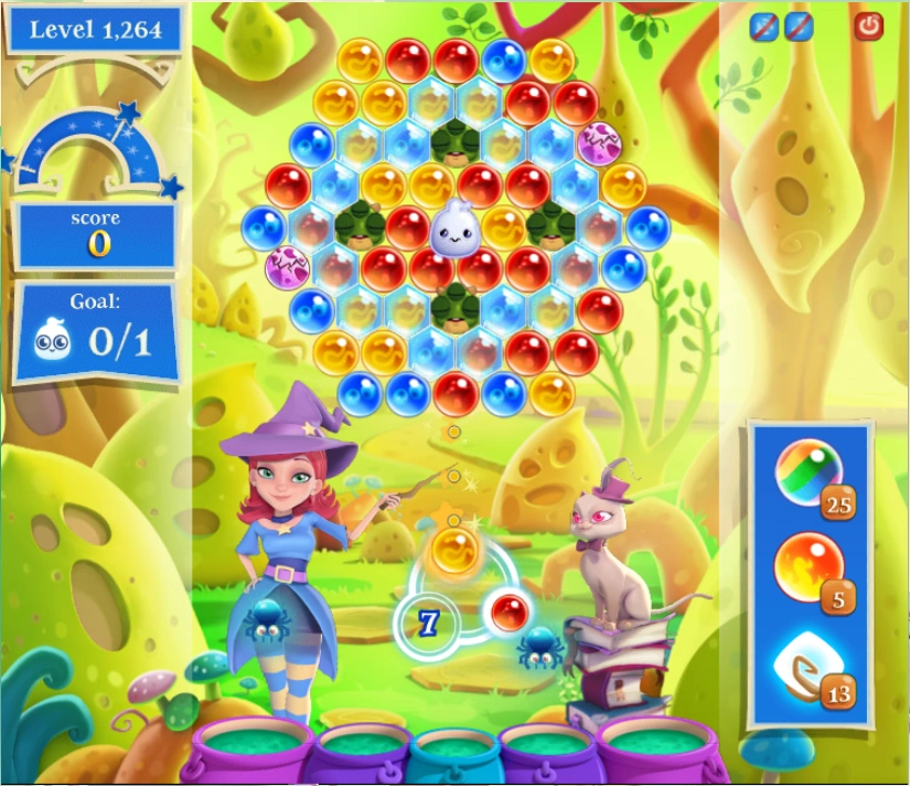 Level 1264 Bubble Witch Saga 2 Wiki Fandom