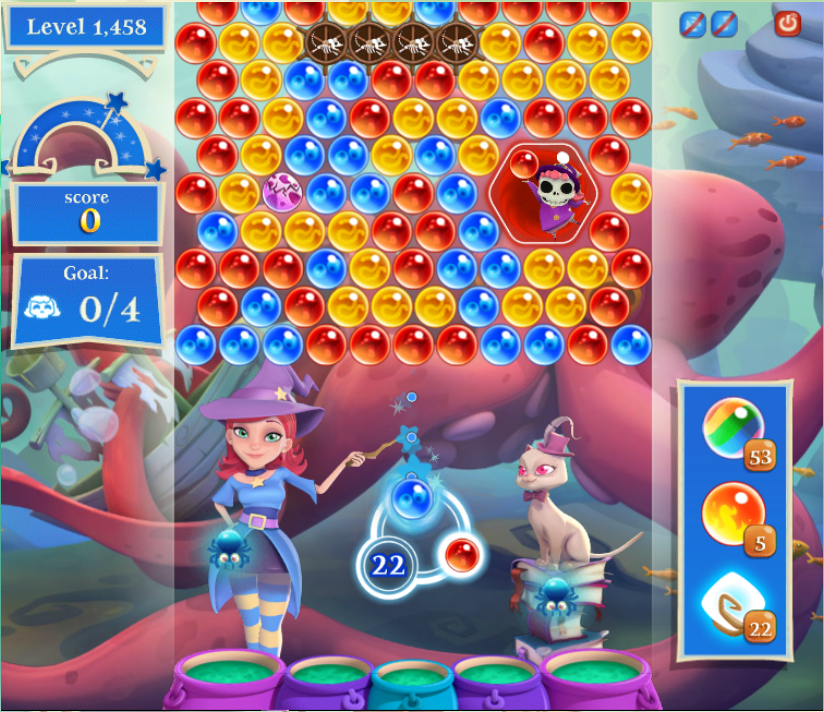 Bubble Witch Saga 2 Level 114 