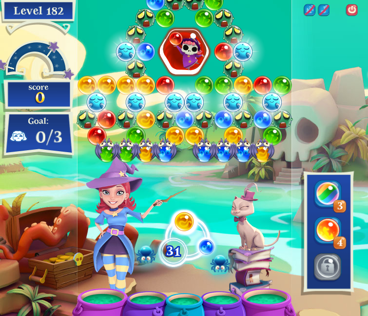 Bubble Witch Saga 3 Level 577 - NO BOOSTERS (FREE2PLAY-VERSION) 