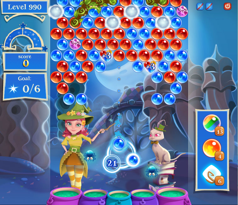 Bubble Witch 2 Saga Level 462 (Animals mode) - 3 Stars Walkthrough, No  Boosters 