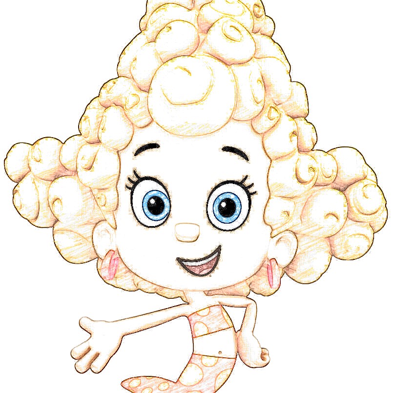 bubble guppies coloring pages deema
