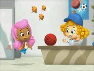 A big red basketball