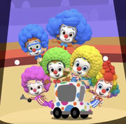 Molly rolls out the clowns