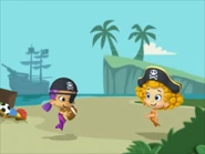 Deema and Oona as the 2 Pirates