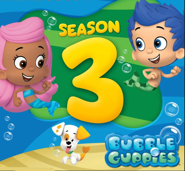 3 DVDs - Bubble Guppies 3a Temporada Completa