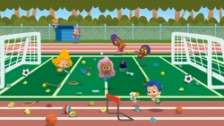 Teamwork-putting things away