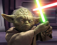 Yoda battling Darth Sidious (Mr. Grumpfish)