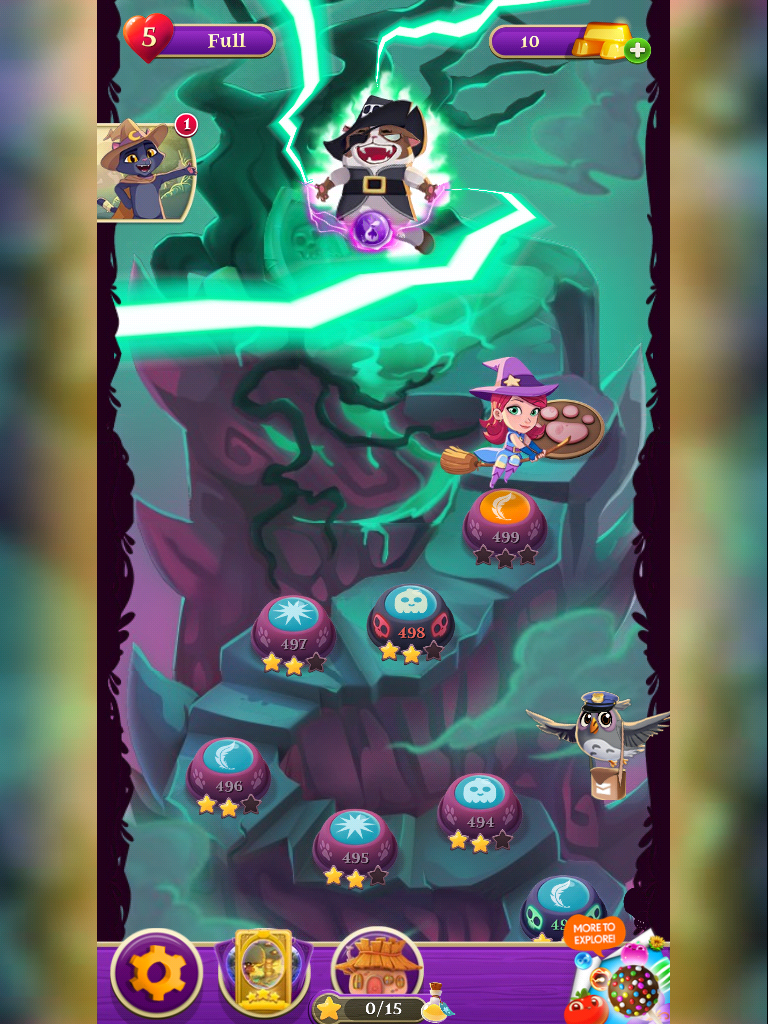 Bubble Witch Saga 3 - Level 852 