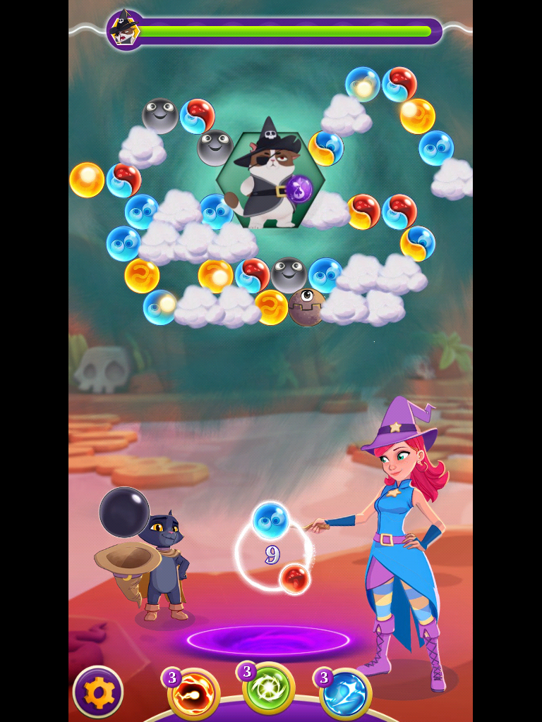 Bubble Witch Saga 3 Level 71 - NO BOOSTERS 🐈 
