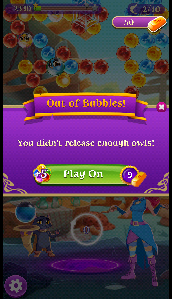 Bubble Witch 2 -- Level 2201 - NO BOOSTERS 