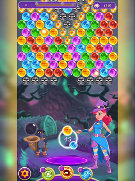 Bubble Witch Saga 3 - Level 1 - 10 Gameplay 