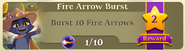 Fire Arrow Burst Quest with 2-stars rewards